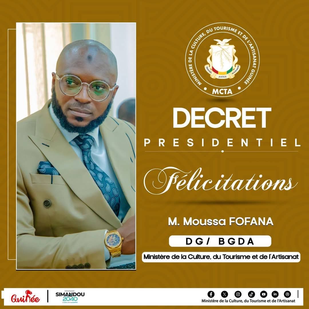 BGDA: Moussa Fofana nommé Directeur Général