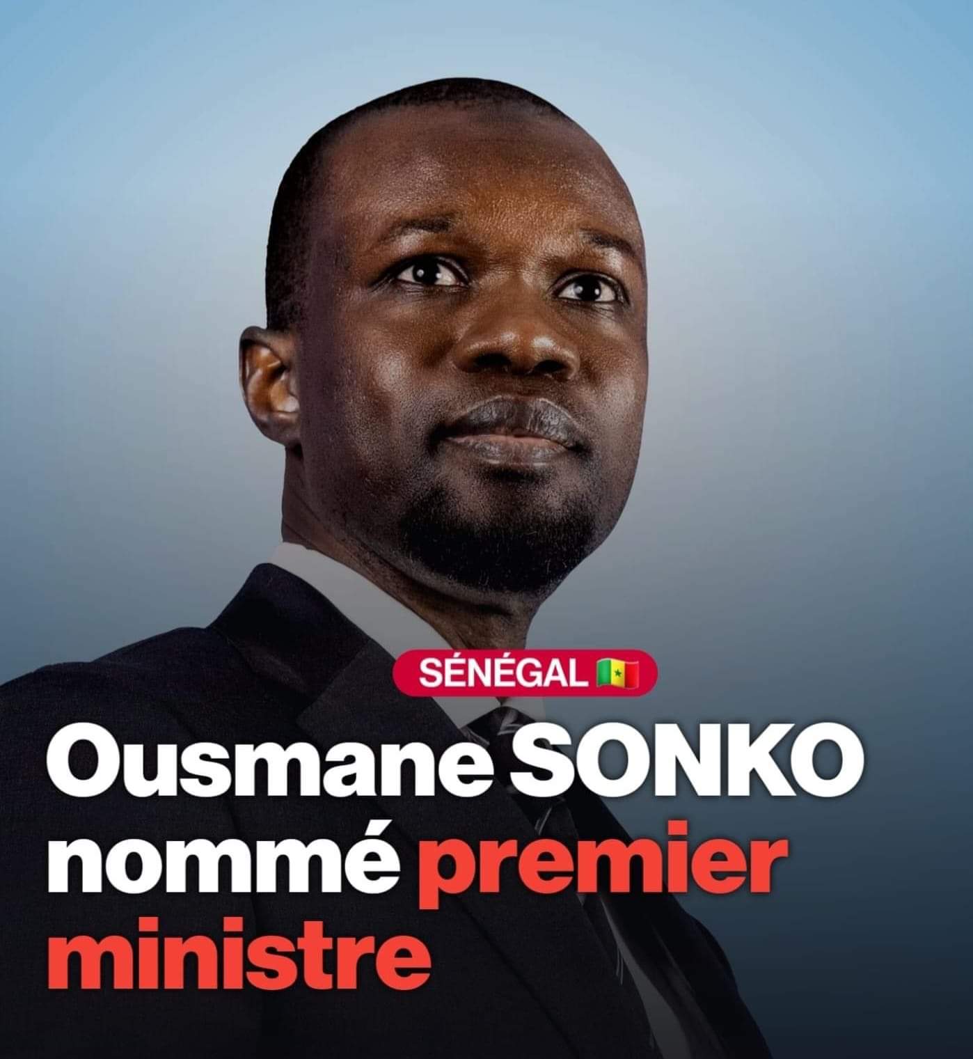 Sénégal : Ousmane Sonko nommé Premier Ministre par Bassirou Diomaye Diakhar Faye 
